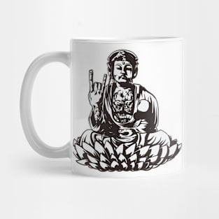 rock and roll buddha Mug